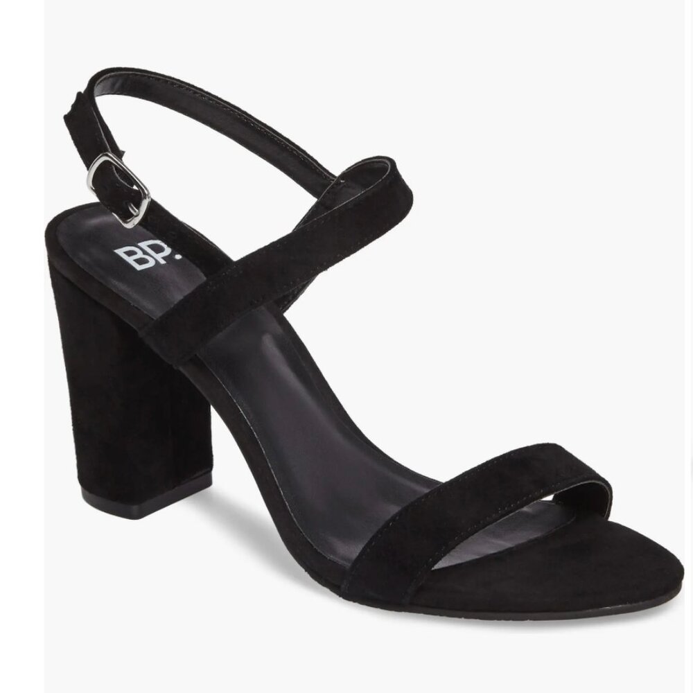 bp. Lula Slingback Sandal in Black Suede | Size 5M | NEW IN BOX